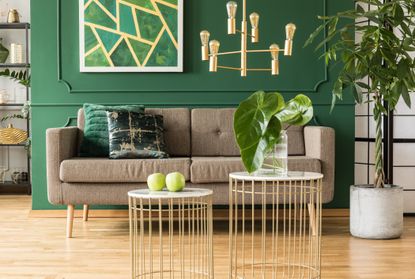 Nordstrom Anniversary sale inspired pieces in a gorgeously green room with gold accents