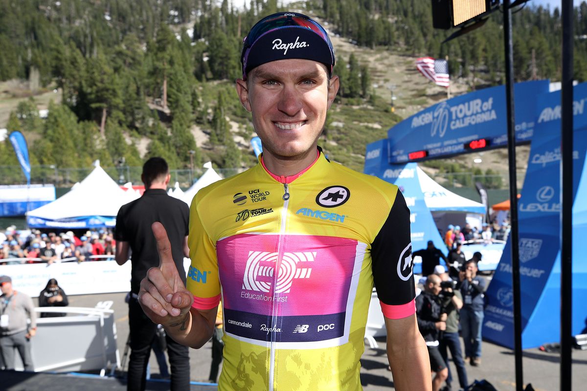 Tejay van Garderen (EF Education First) is delighted to have taken the race lead after stage 2 of the 2019 Tour of California