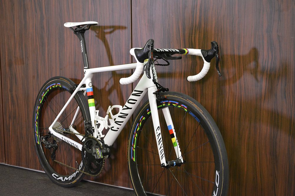 Alejandro Valverde's world champion's bike