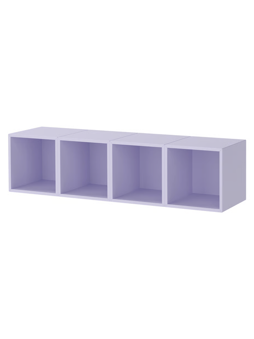 Eket Wall-Mounted Storage Combination - Pale Lilac 55 1/8x13 3/4x13 3/4 "