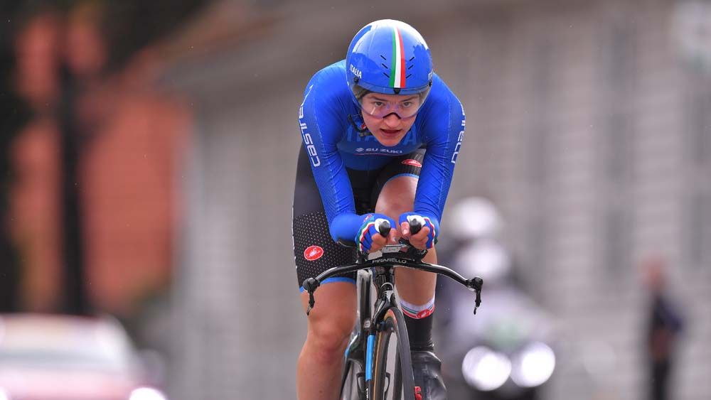 Letizia Paternoster looked like she could also make the podium but radio issues didn't help her cause
