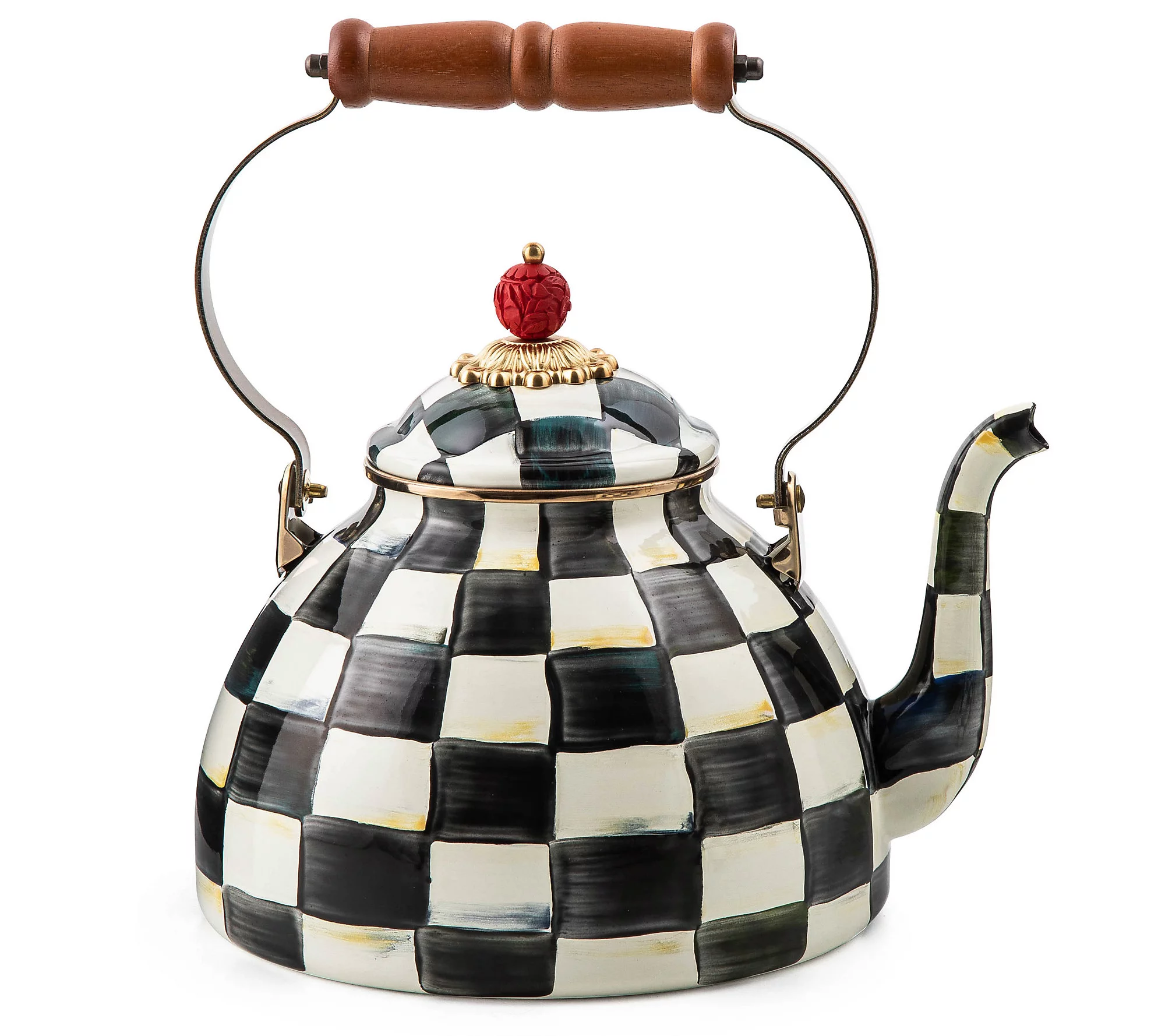 Mackenzie-Childs 3-Quart Enamel Tea Kettle