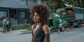 Zazie Beetz as Domino in Deadpool 2