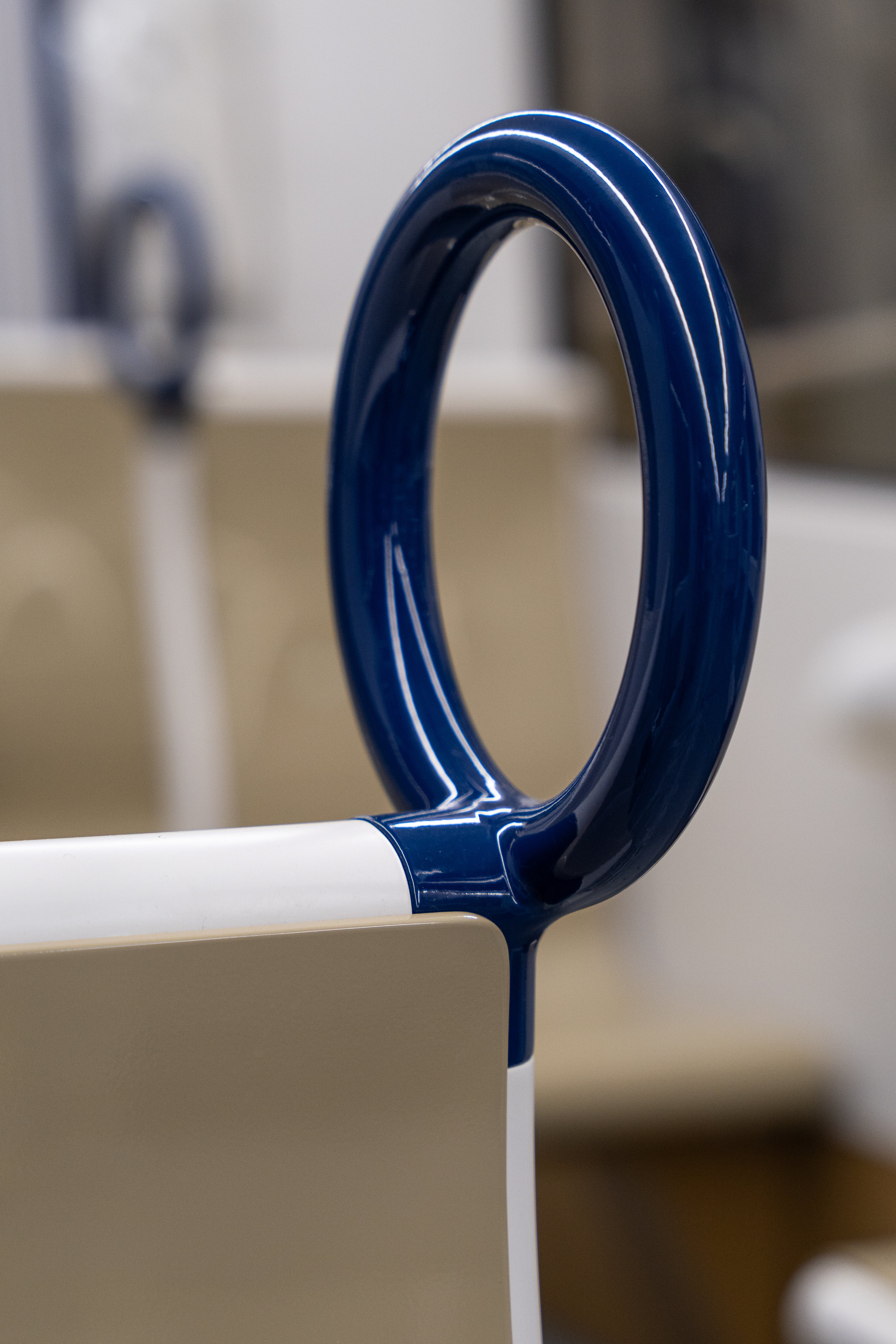 Interior detail of Ora &amp;Iuml;to's new metro trains