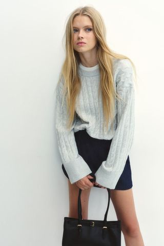 Cable-Knit Sweater