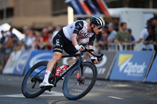 ADELAIDE AUSTRALIA JANUARY 14 Jay Vine of Australia and UAE Team Emirates competes during the 23rd Santos Tour Down Under 2023 Schwalbe Classic Mens Elite TourDownUnder on January 14 2023 in Adelaide Australia Photo by Tim de WaeleGetty Images