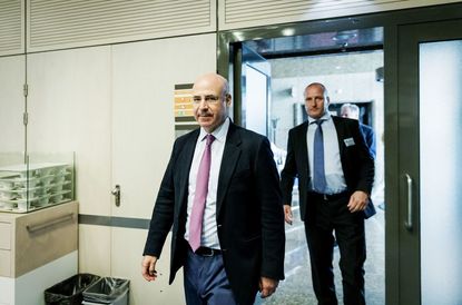 Bill Browder, pictured at The Hague, arrested in Madrid