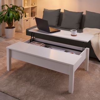 White coffee table