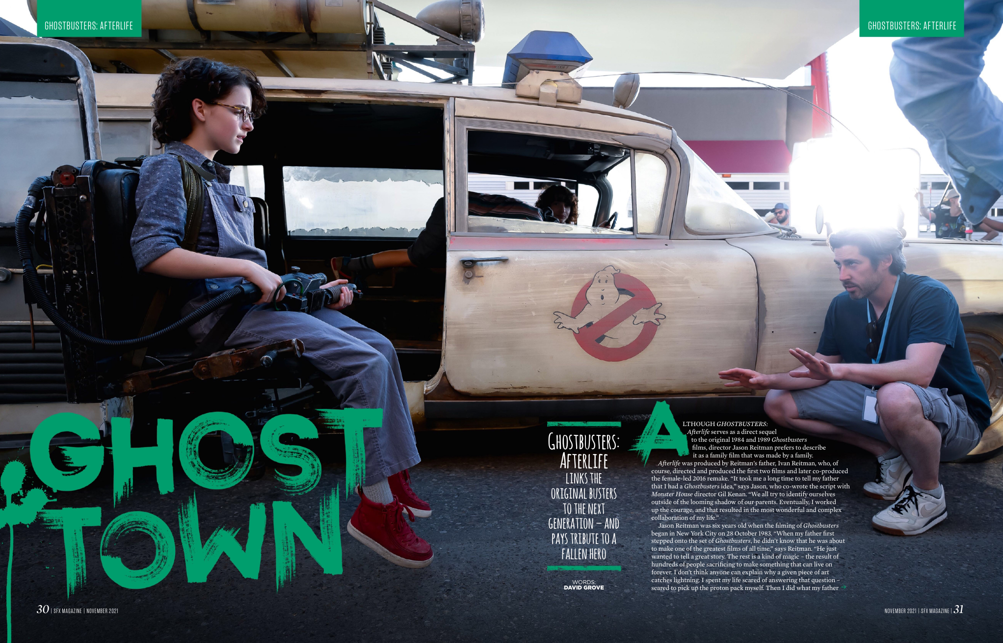 The Ghostbusters: Afterlife feature in SFX issue 345.