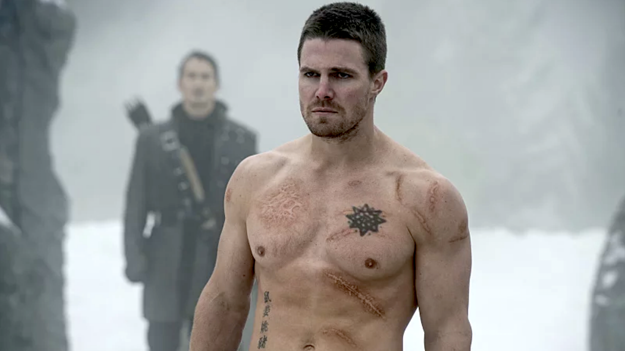 Green arrow shirtless