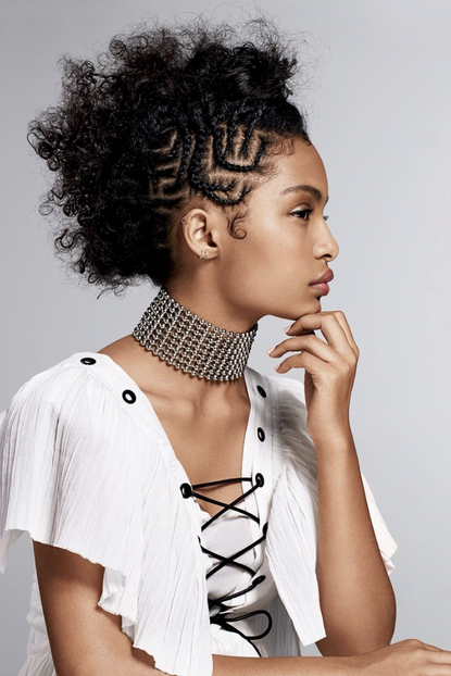 Yara Shahidi's Braided Faux Hawk 