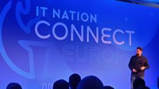 Daniel Priestley on stage at ConnectWide IT Nation Connect