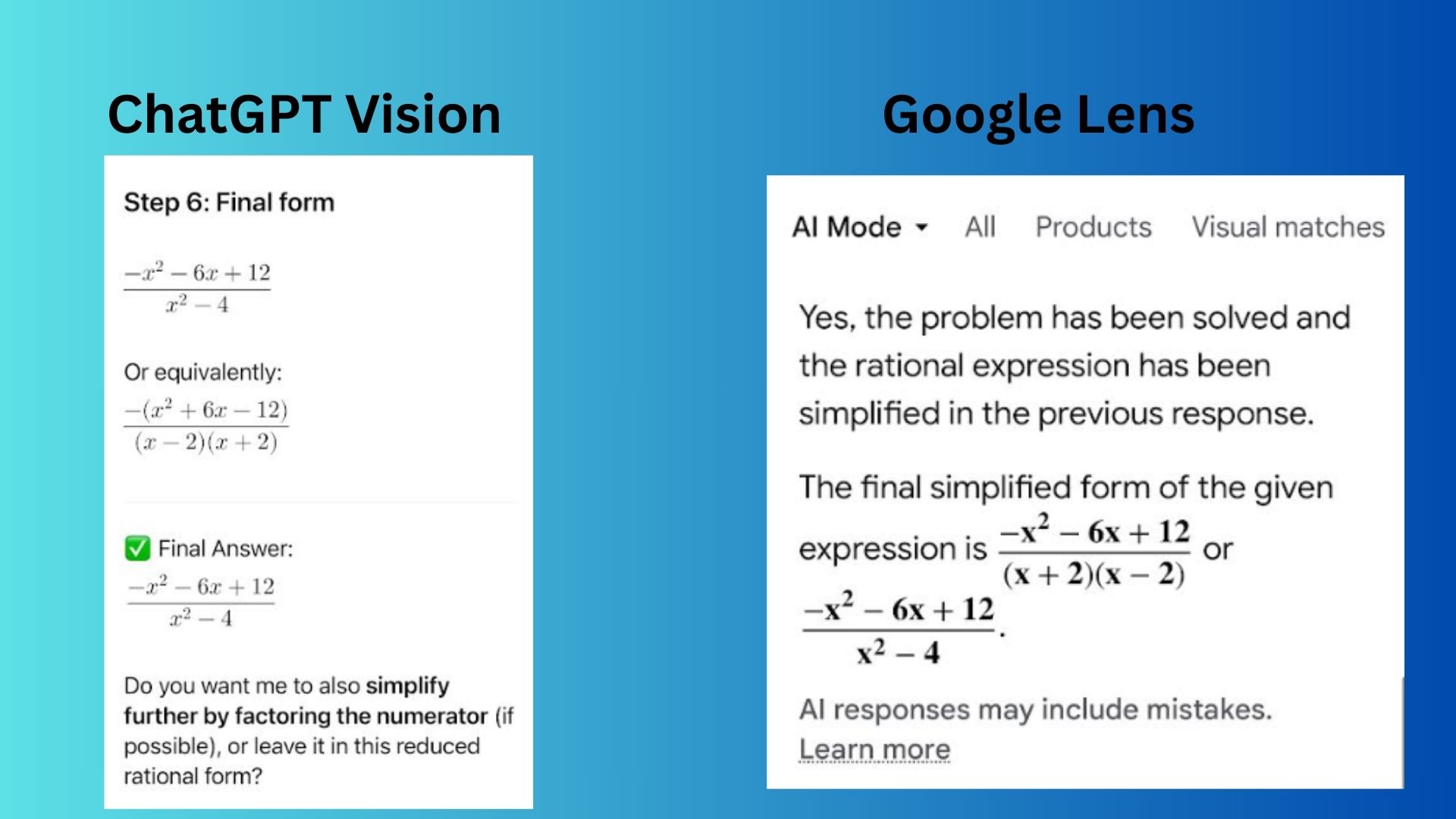 ChatGPT Vision vs Google Lens screenshot