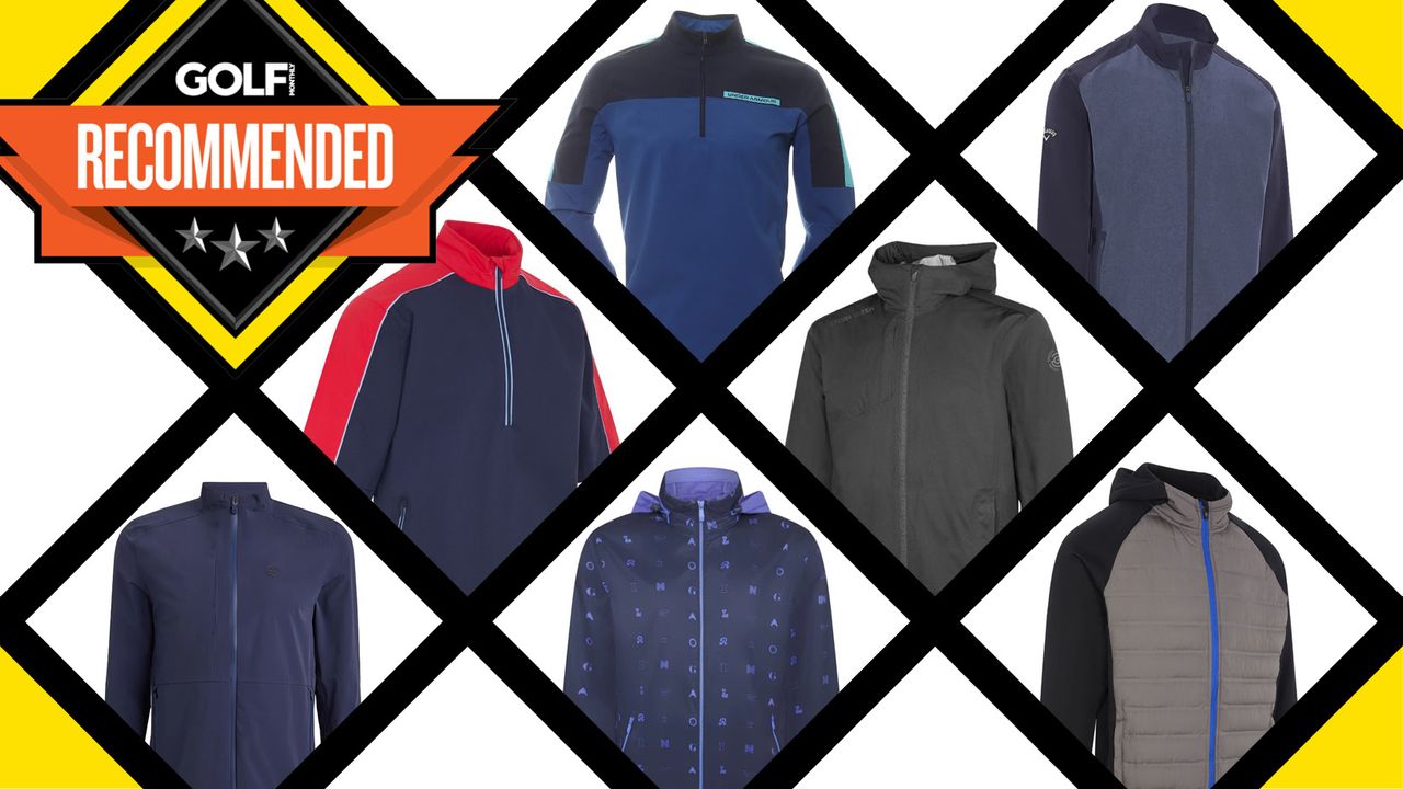 An array of different windbreakers in a grid format