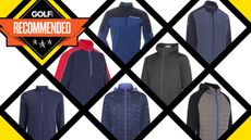 An array of different windbreakers in a grid format