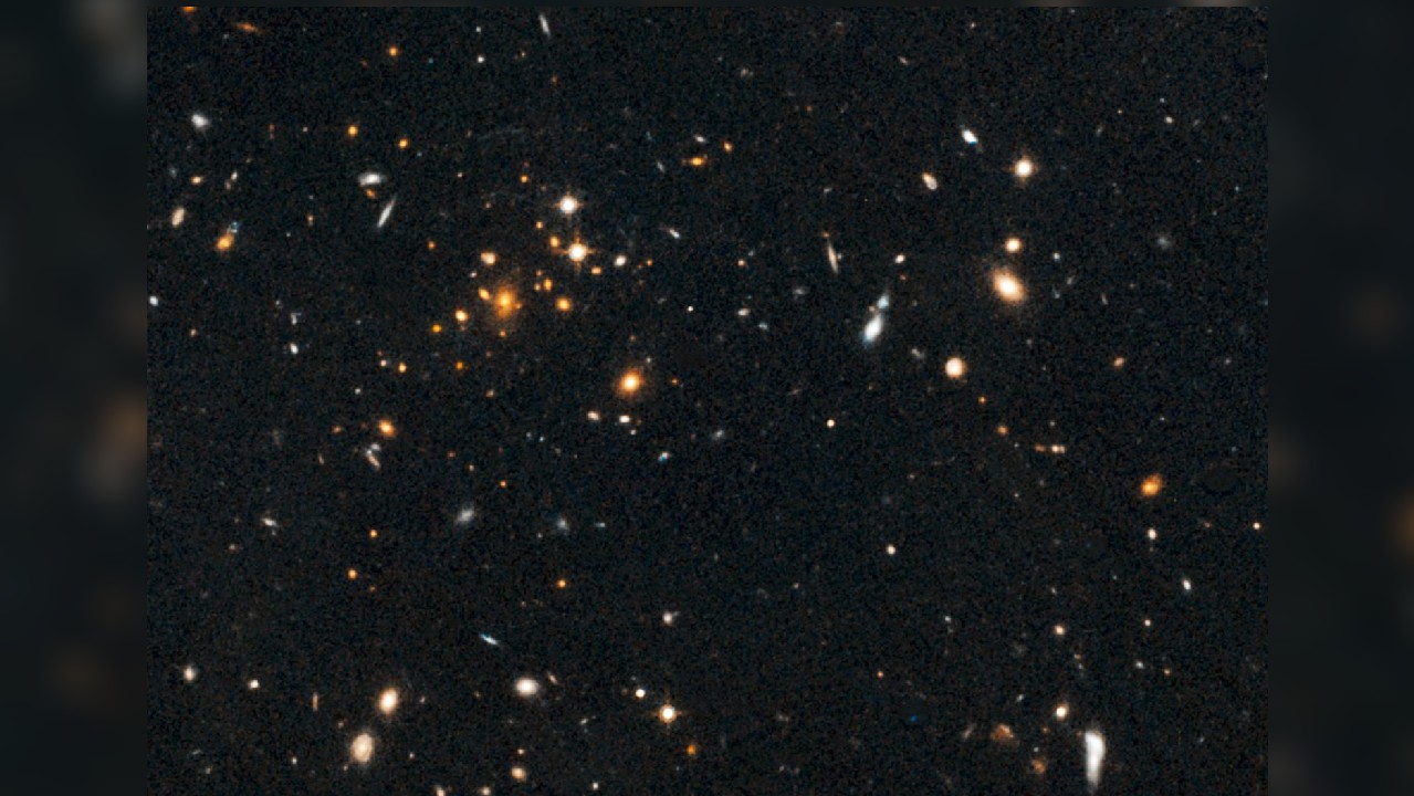 Hubble image of galaxies