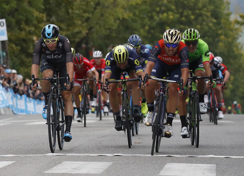 The best of the rest after Luis Le&oacute;n Sanchez went solo in Luis Le&oacute;n Sanchez (Astana) wins Gran Premio Bruno Beghelli