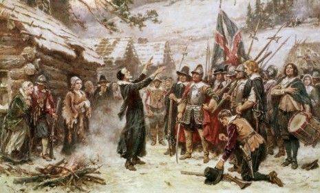 The Pilgrims who came to America in 1620 were strict Puritans who didn&amp;#039;t celebrate Christmas: They spent their first Dec. 25th in Plymouth Colony working in the fields as they would on any ot