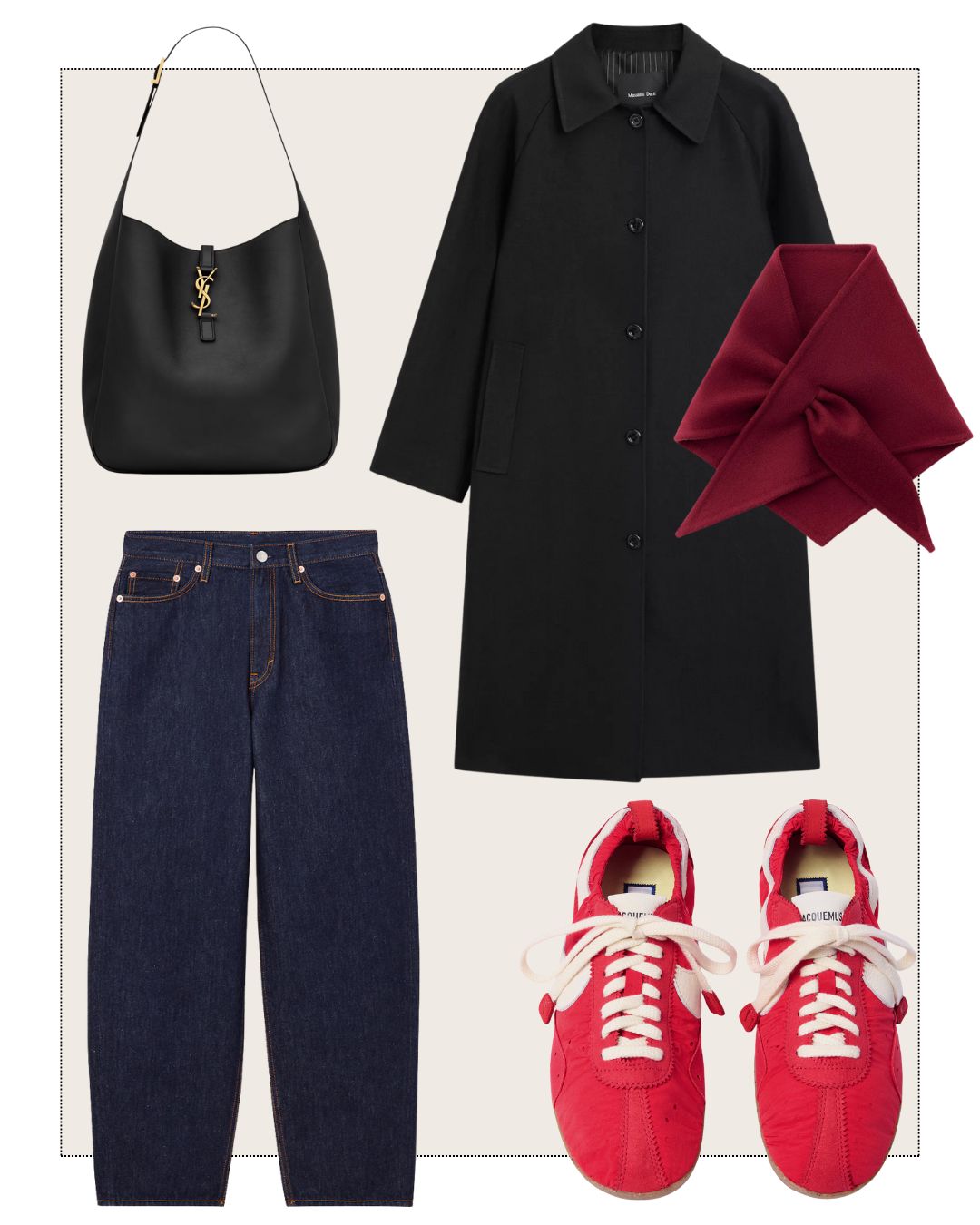 Jacquemus X Nike Moon shoe outfit builds