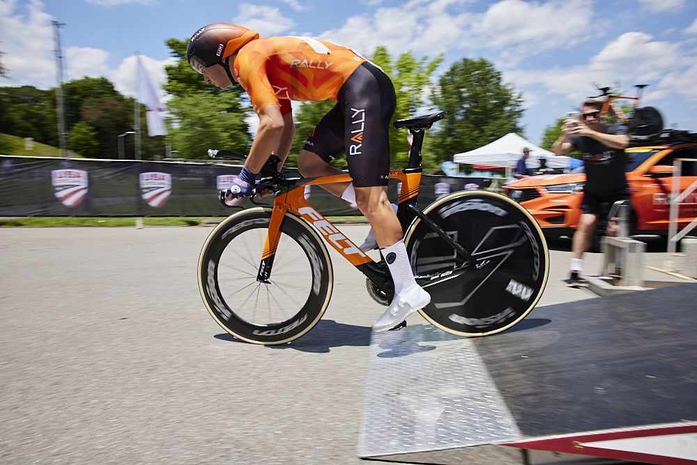 Magnus Sheffield (Rally Cycling) at the USA Cycling Pro Road Championships 2021 time trial