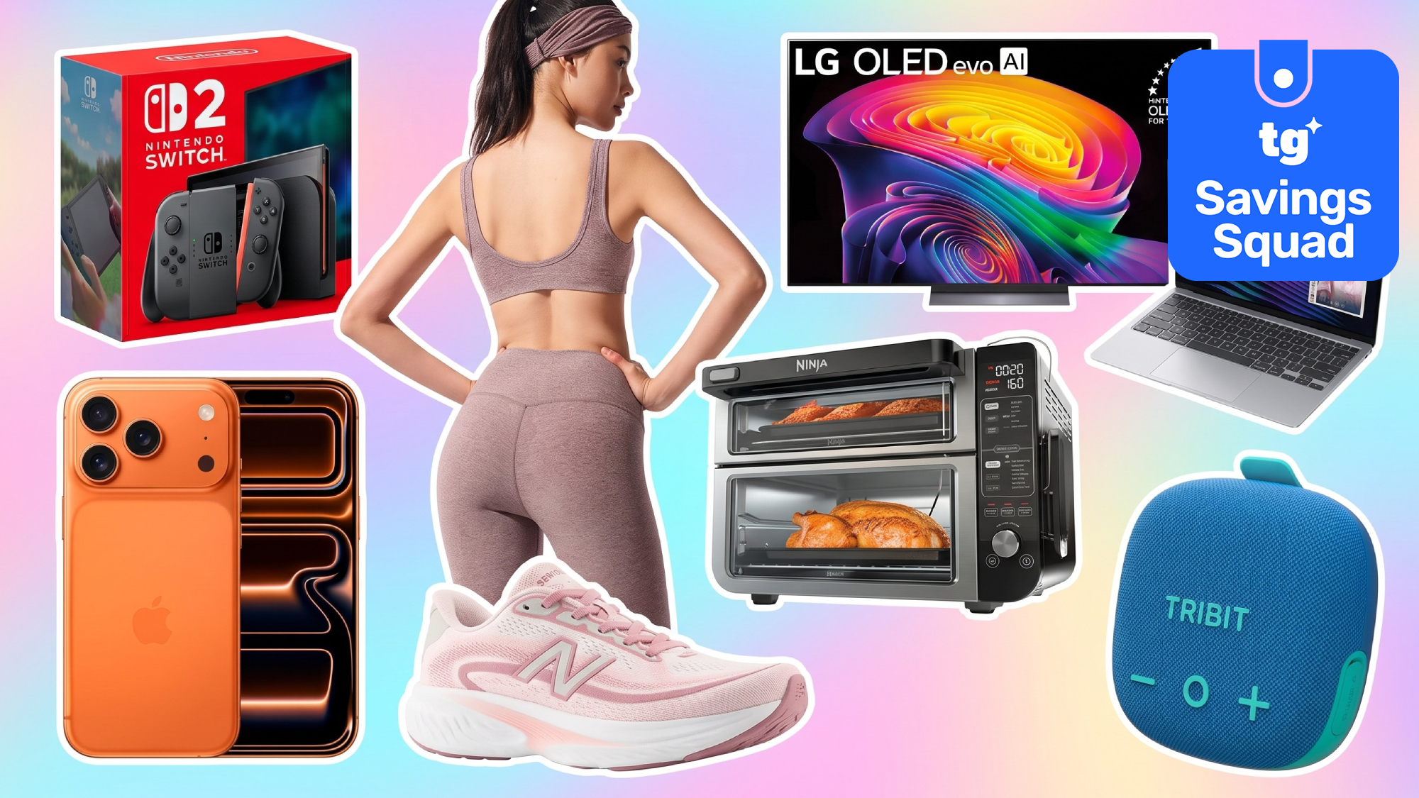 Collage of items on sale for Labor Day