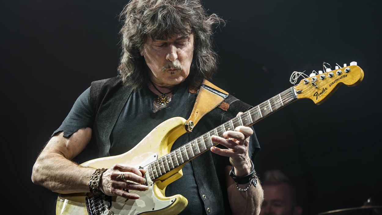 Ritchie Blackmore onstage in Birmingham last month