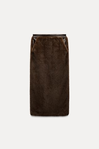 Faux Fur Midi Skirt Limited Edition