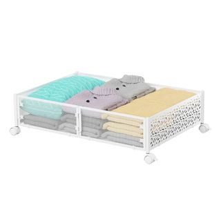 Low level under bed storage for clothes