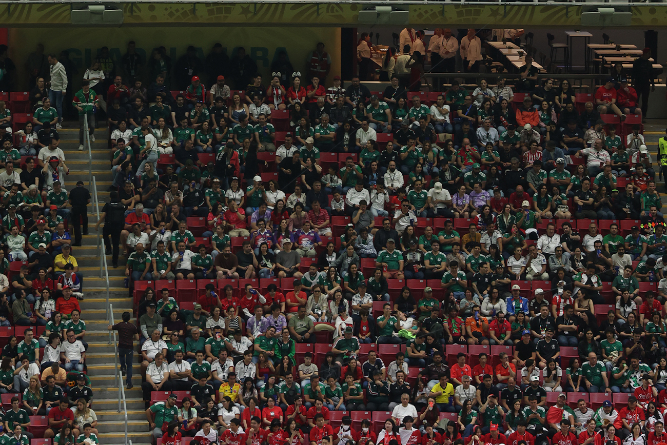 Empty seats at South Korea vs Czech Republic