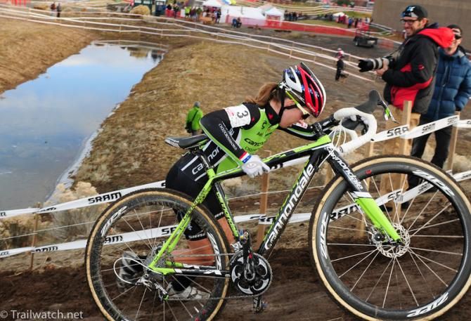 Kaitie Antonneau (Cannondale) on the new run-up
