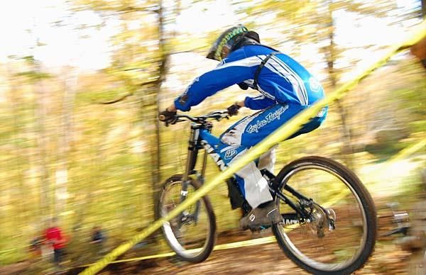A downhill racer in the Gravity East Series.