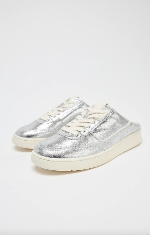 ZARA, Metallic Effect Slingback Sneakers