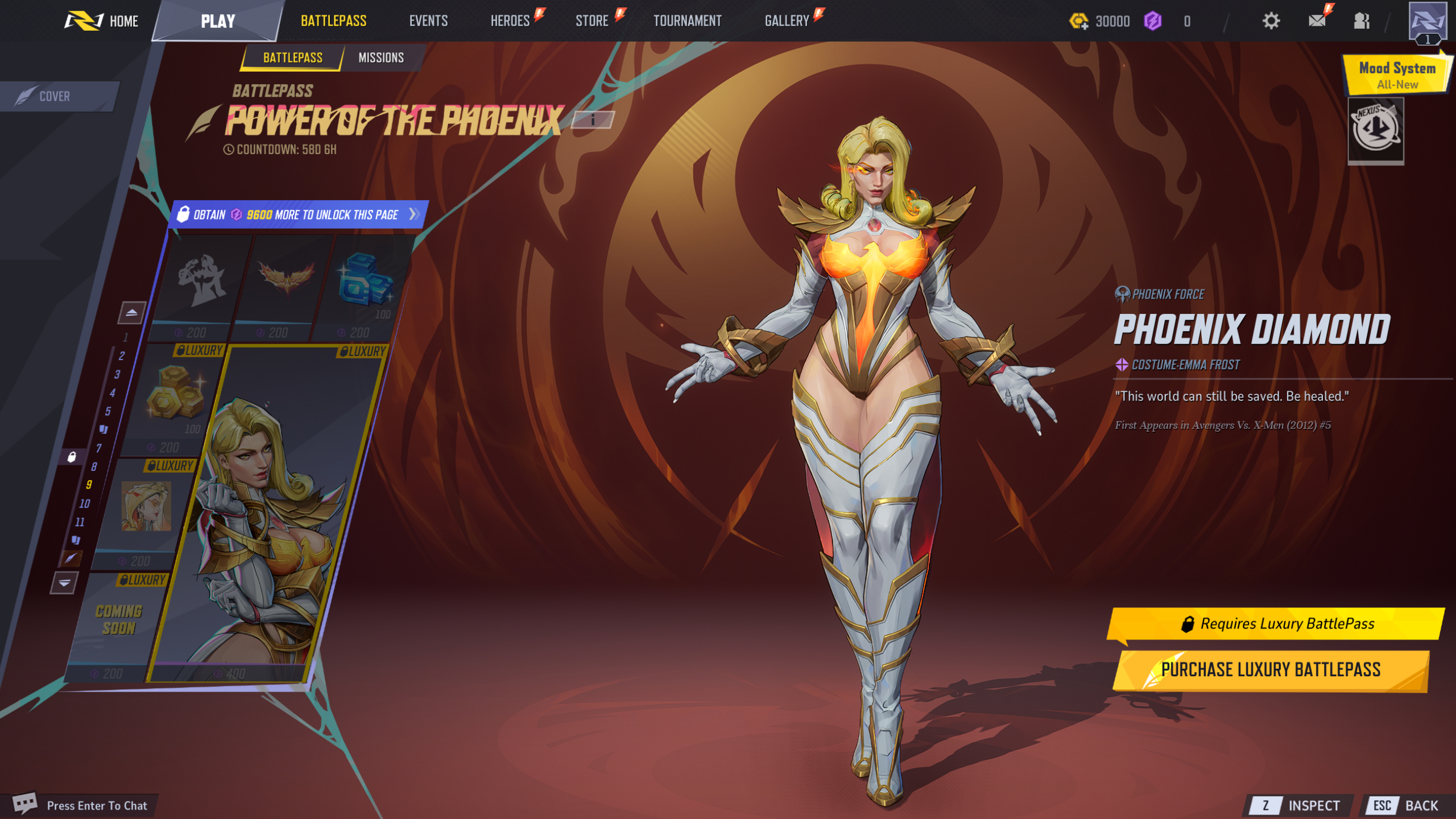 Marvel Rivals Season 3 battle pass: Page 9 of The Abyss Awaken battle pass.