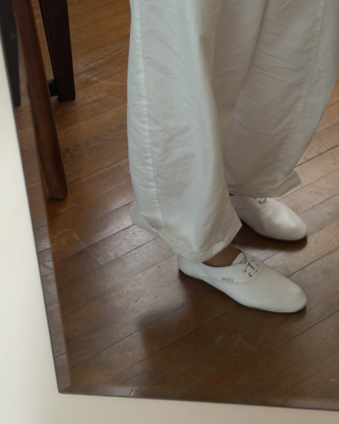 @endlesslyloveclub wearing derby flats.