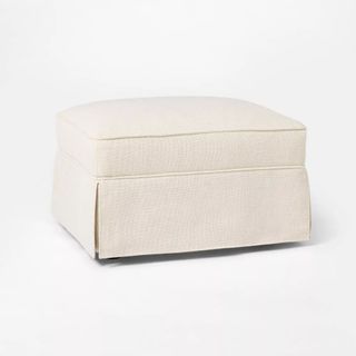 Vivian Park Slipcover Ottoman - Threshold™ designed with Studio McGee