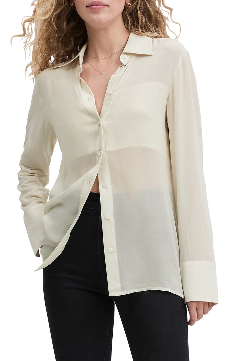 The Sheer Sophistication Button-Up Shirt