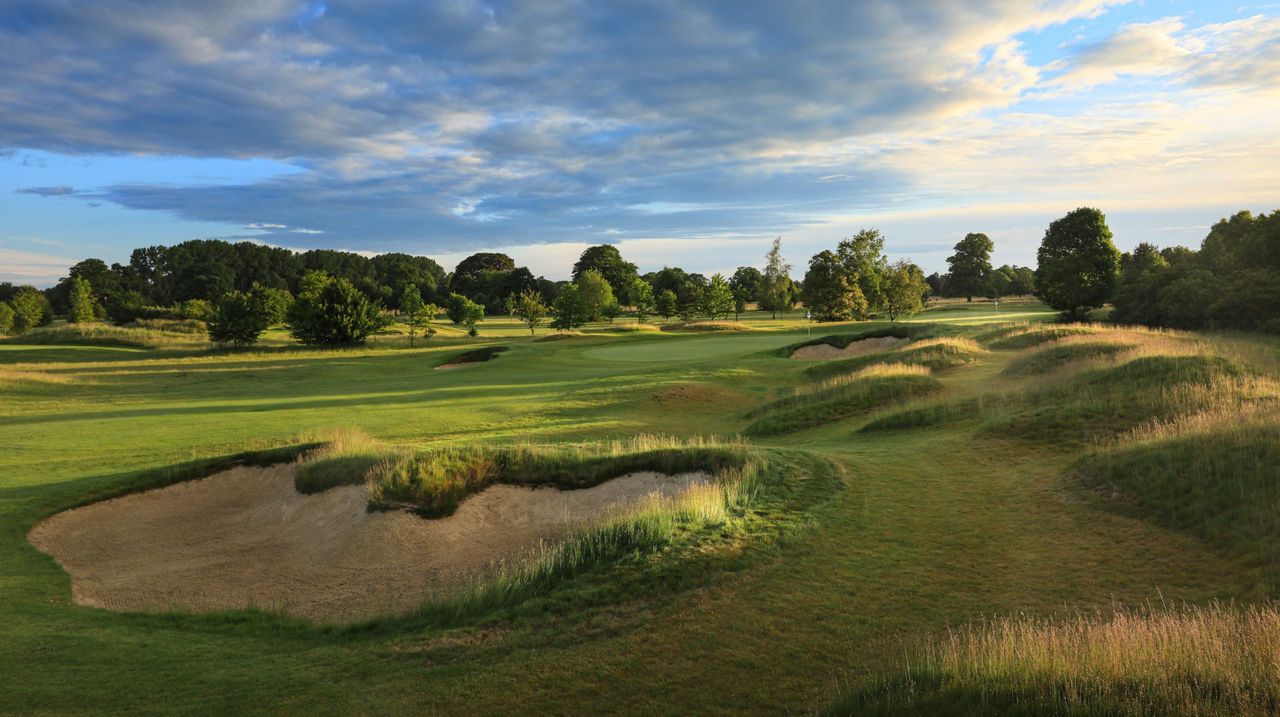 One of the signature holes at the The Springs golf course in Oxford.