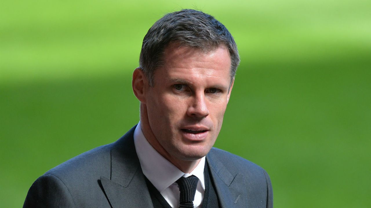 Jamie Carragher spitting