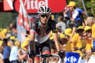 Frank Schleck (RadioShack-Nissan) had a hard time on the climb and lost 1:09