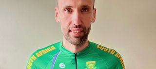 Aaron Borrill in his South African team jersey