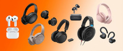 products on gradient background
