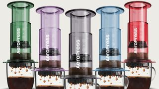 AeroPress clear coffee maker in the new color range