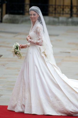 Image of Kate Middleton on her wedding day