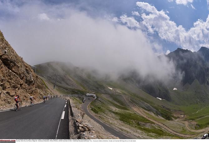 Twisty roads in the Tour de France