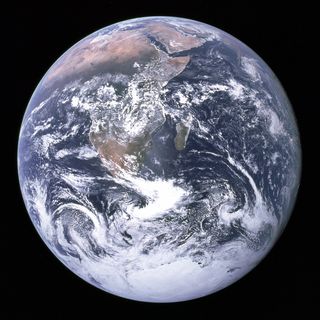 The ‘Blue Marble’ image of Earth, taken by the Apollo 17 crew.