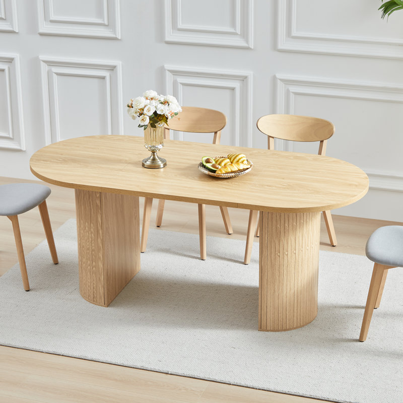 Latitude Run® 70.87" Oval Dining Table & Reviews | Wayfair