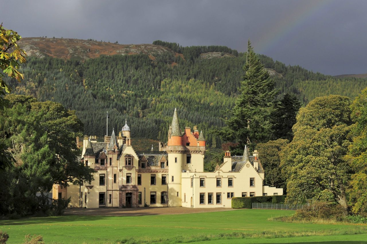 Looking towards Aldourie Castle from the south-east.