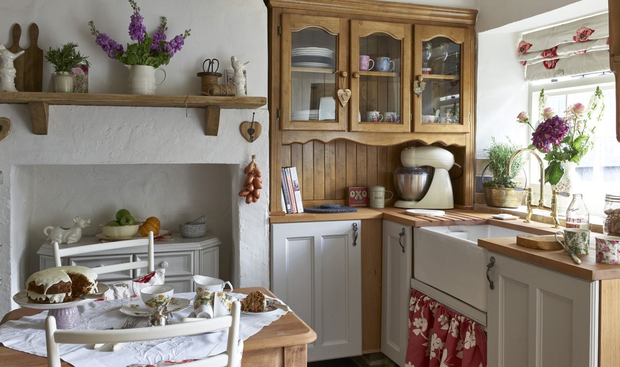 vintage kitchen afternoon tea scene