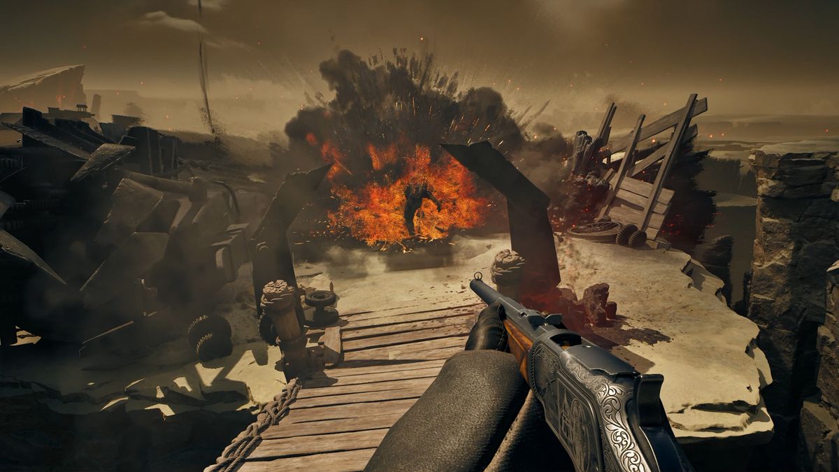 Screens from fantasy cowboy game