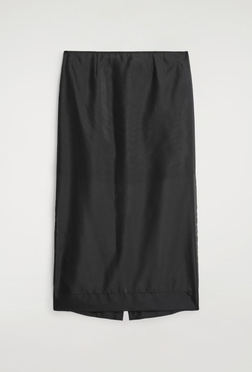 An image of a sheer skirt from COS